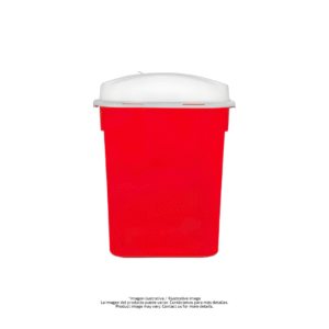 Contenedor rojo desechos punzocortantes (8 gal, 12 gal, 18 gal)