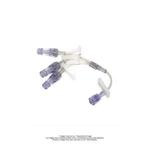 Conector de infusión para solución parenteral con regulador o dosificador de flujo, libre de aguja