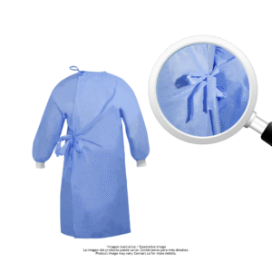 Bata/Mandilón Médico Desechable 40 g Azul (Tamaños S, M, L, XL)