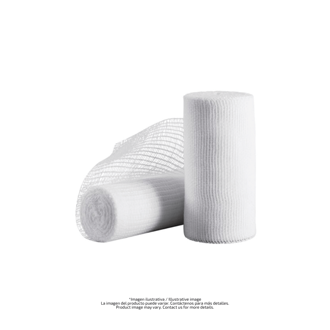 Venda de gasa simple bordes no deshilable, no estéril, 100% algodón (tamaño: 2.5 cm a 10.16 cm) 10 yardas de longitud