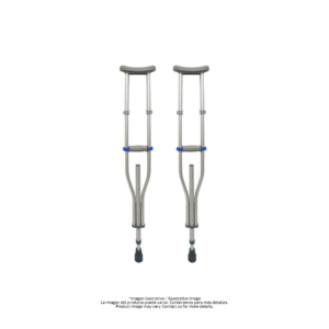 Muletas auxiliares de aluminio